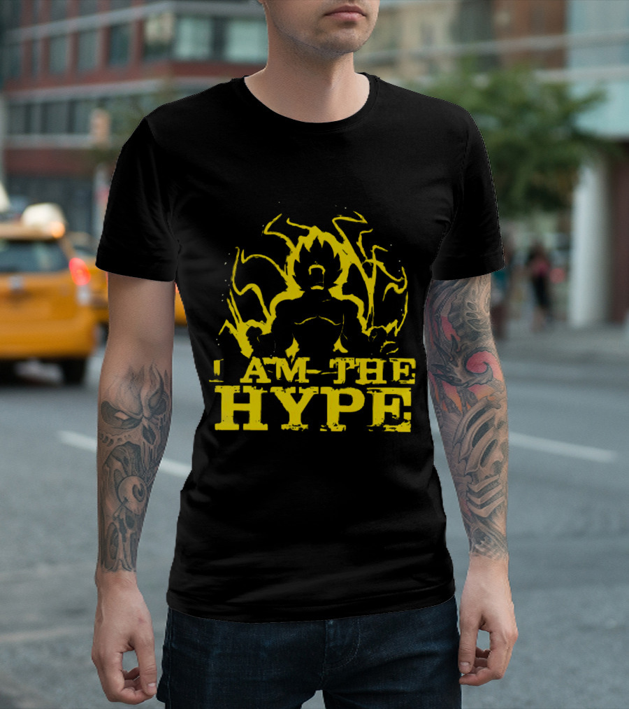 Vegeta I Am the Hype Super Saiyan Yellow Aura T-Shirt
