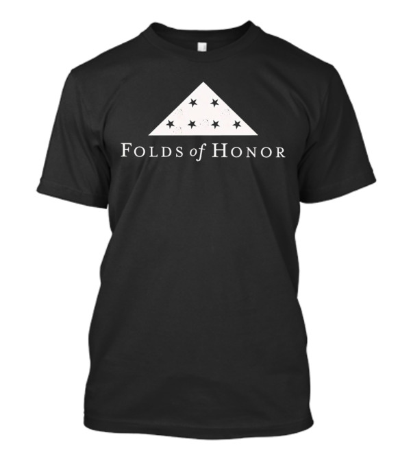 Bongino Folds Of Honor Patriotic Star Triangle Emblem T-Shirt