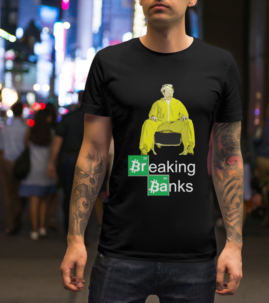 Breaking Banks Bitcoin Chemistry Suit T-Shirt