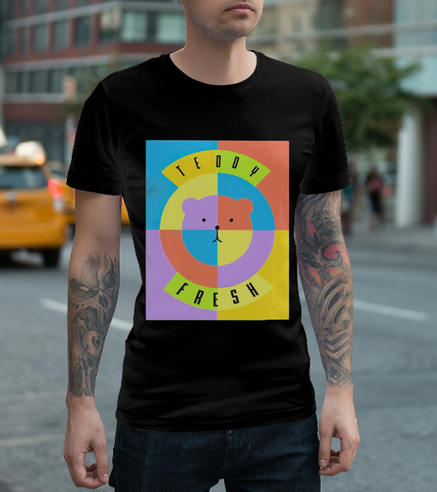 Teddy Fresh Colorful Circle Bear T-Shirt