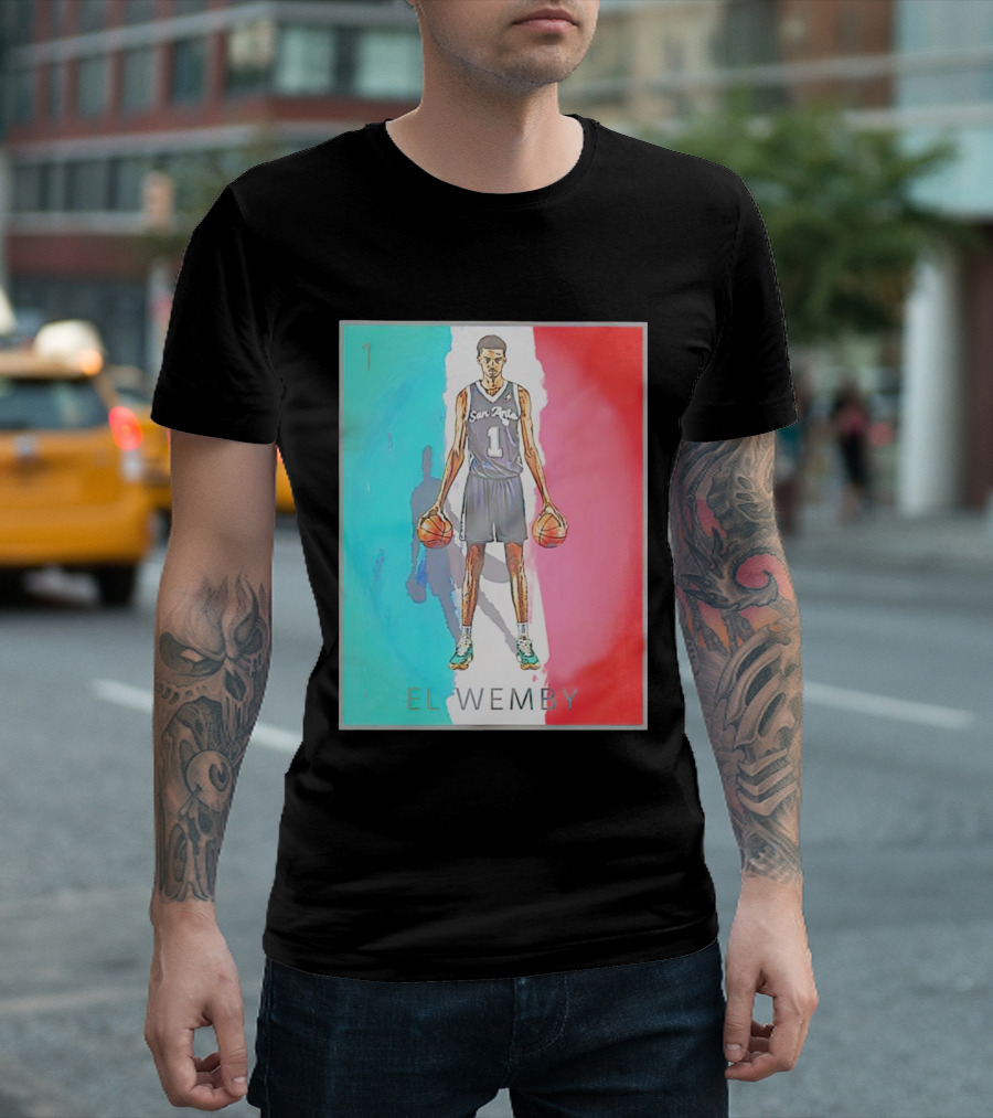 Victor Wembanyama San Antonio Spurs El Wemby Basketball T-Shirt