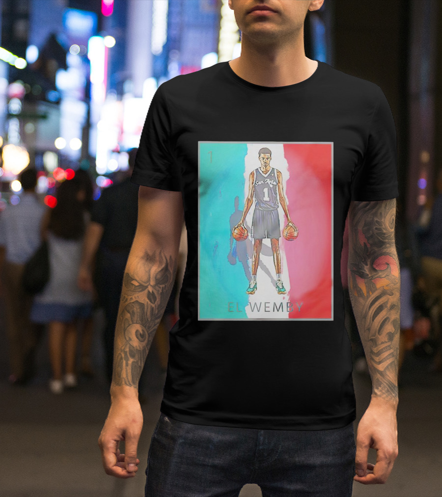 Victor Wembanyama San Antonio Spurs El Wemby Basketball T-Shirt