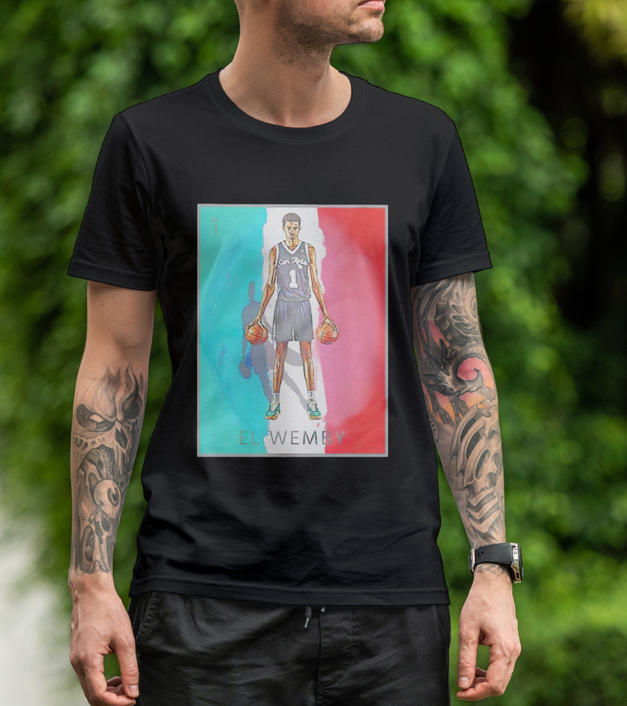 Victor Wembanyama San Antonio Spurs El Wemby Basketball T-Shirt