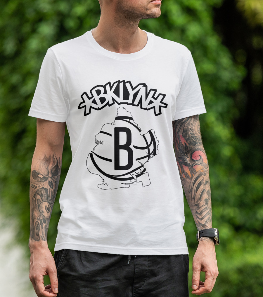 BKN Nets Map Basketball Brooklyn T-Shirt