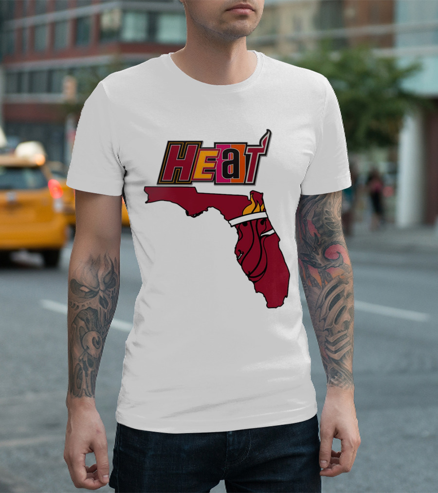Heat Map Florida Basketball Emblem T-Shirt