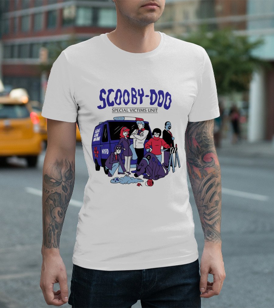 Scooby-Doo Special Victims Unit NYPD Scene Investigation T-Shirt