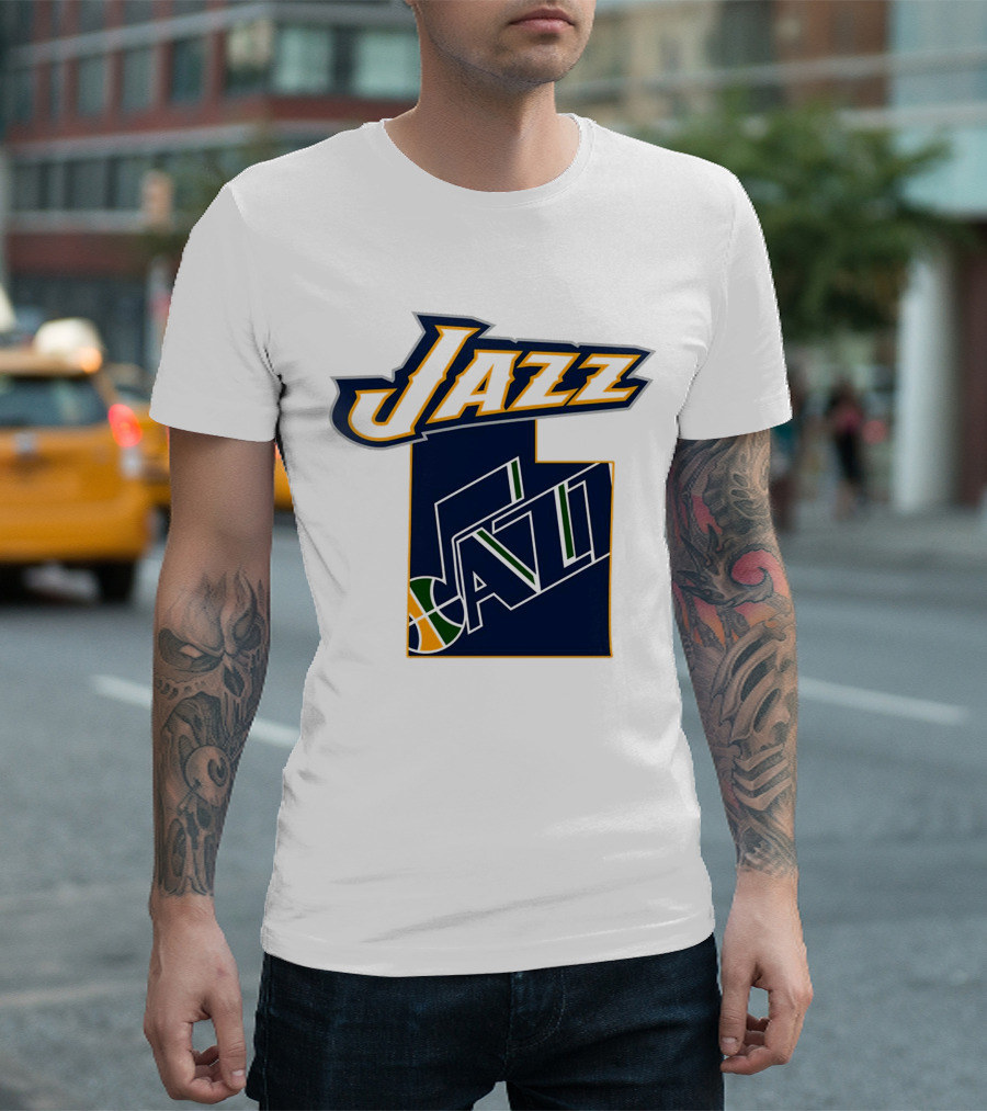 Jazz Utah Map T-Shirt