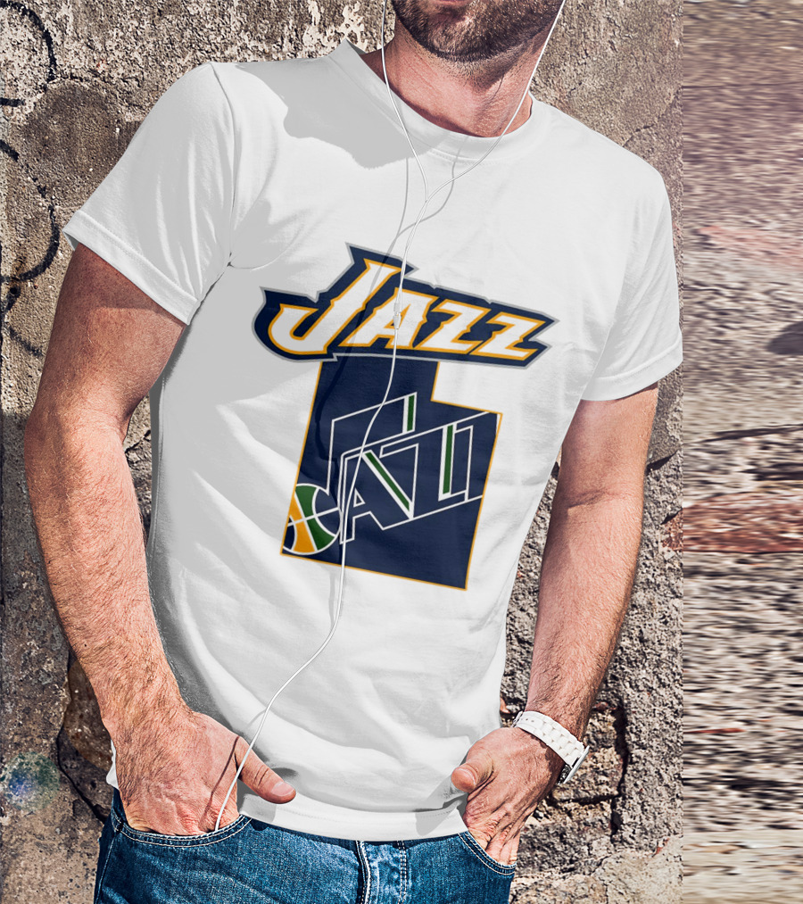 Jazz Utah Map T-Shirt