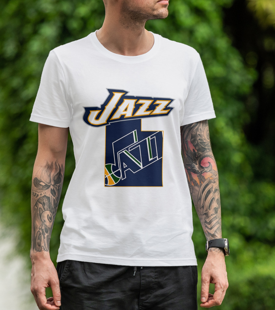Jazz Utah Map T-Shirt