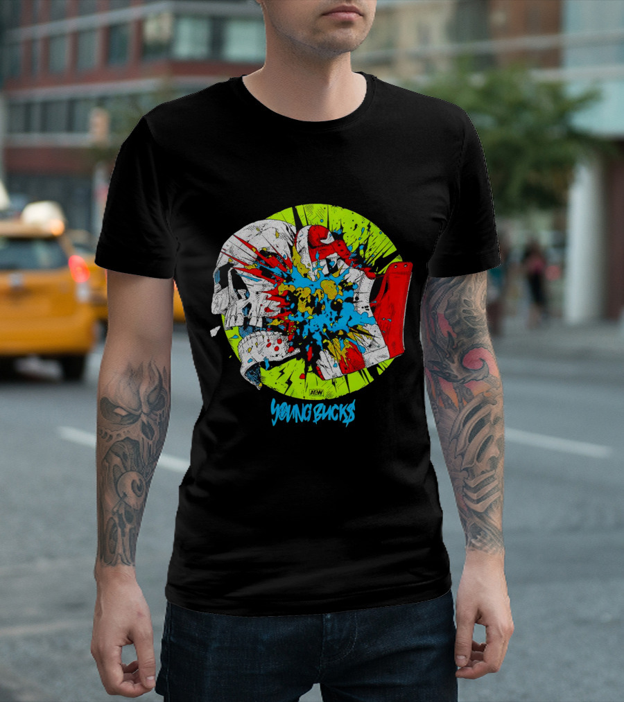AEW Young Bucks Comic Explosion T-Shirt