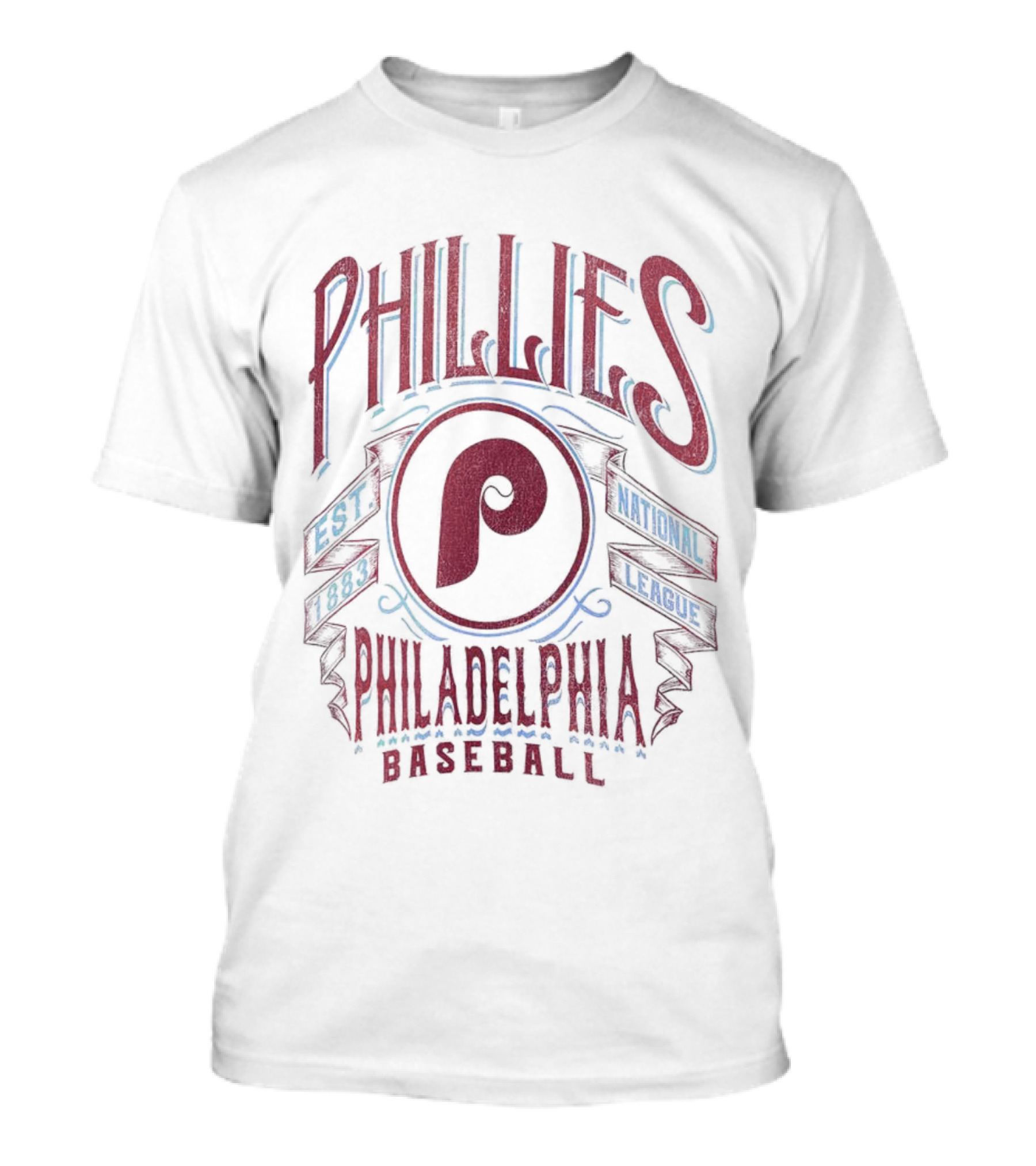 Phillies Est 1883 National League Philadelphia Baseball T-Shirt
