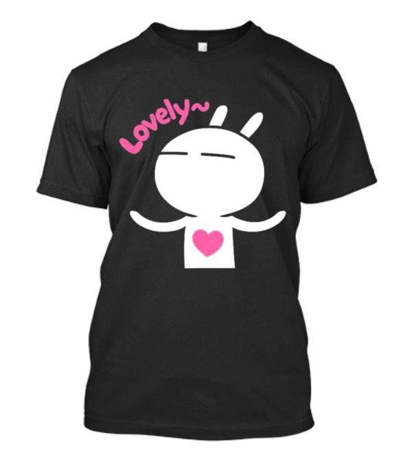Lovely Emotion Tuzki Character With Heart T-Shirt