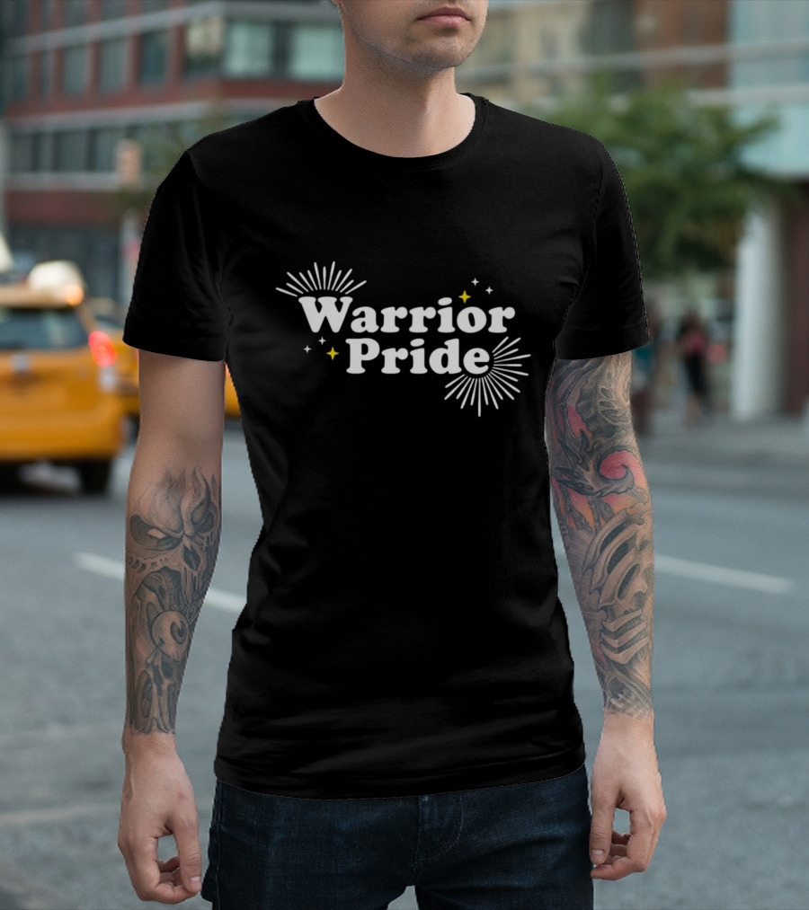 Warrior Pride Celebration Fireworks Stars T-Shirt