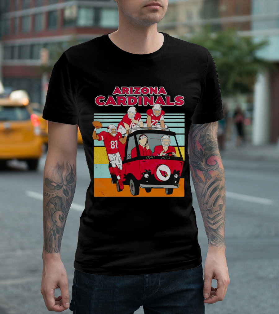 Arizona Cardinals Vintage Football Friends T-Shirt