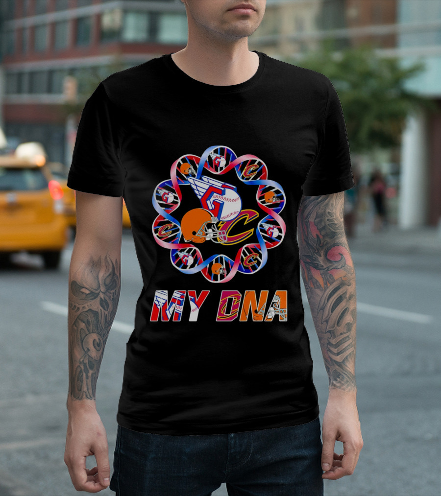 My DNA Cleveland Browns Cavaliers Guardians T-Shirt