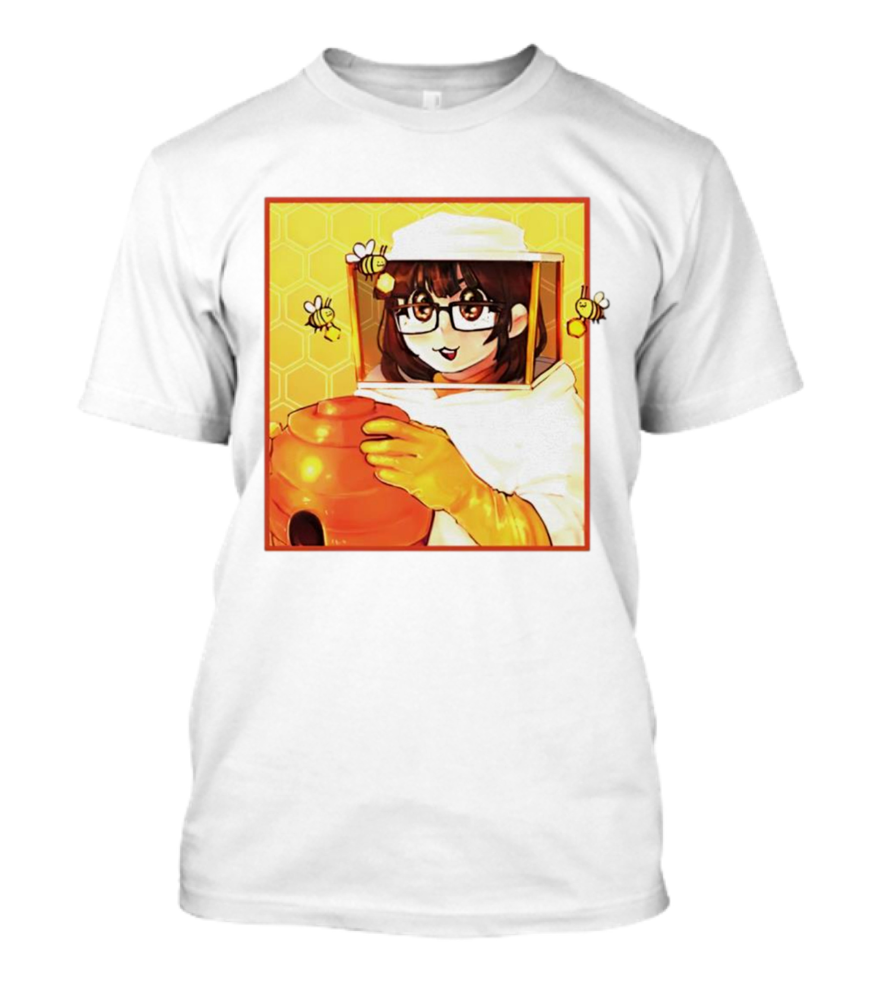Bee Zabizow Honey Comb Bee Keeper Anime T-Shirt