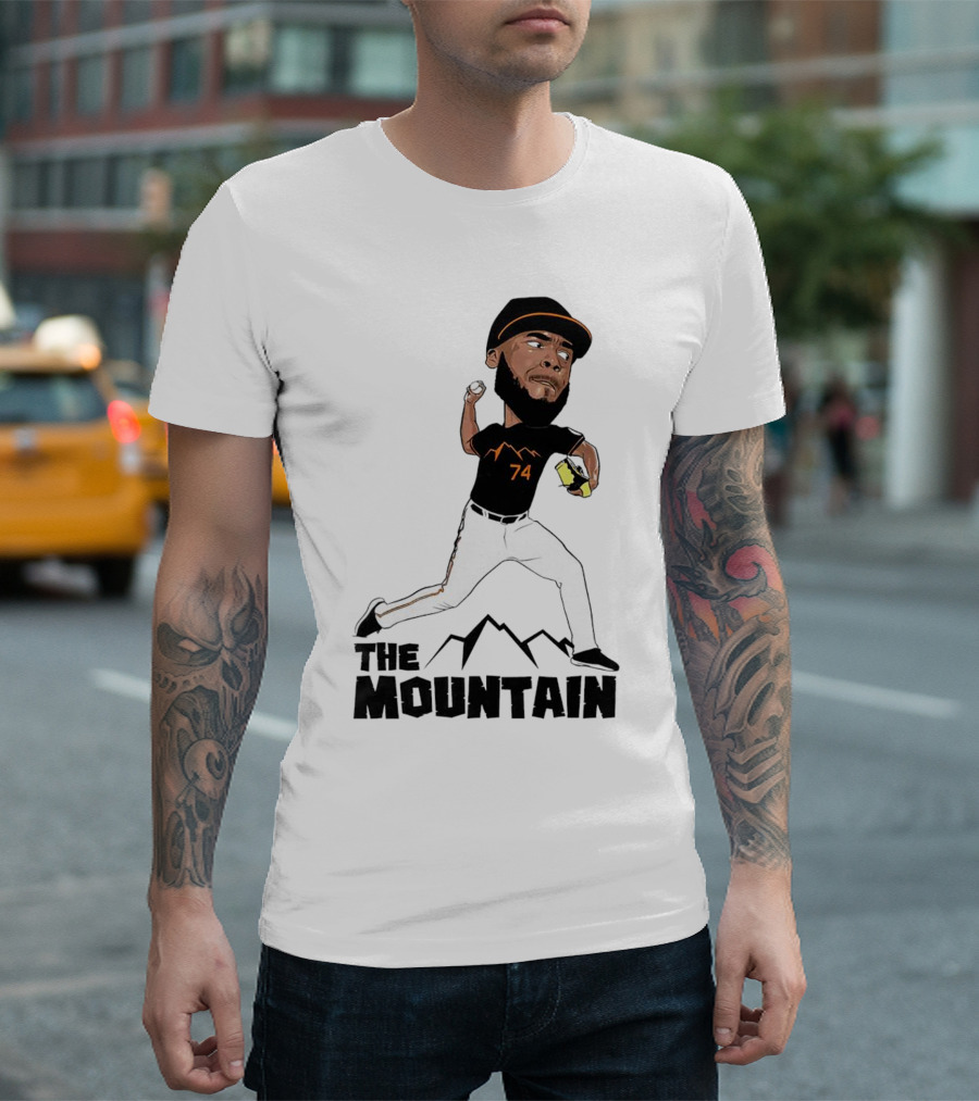 The Mountain Félix Bautista 74 Baltimore Orioles Pitcher T-Shirt