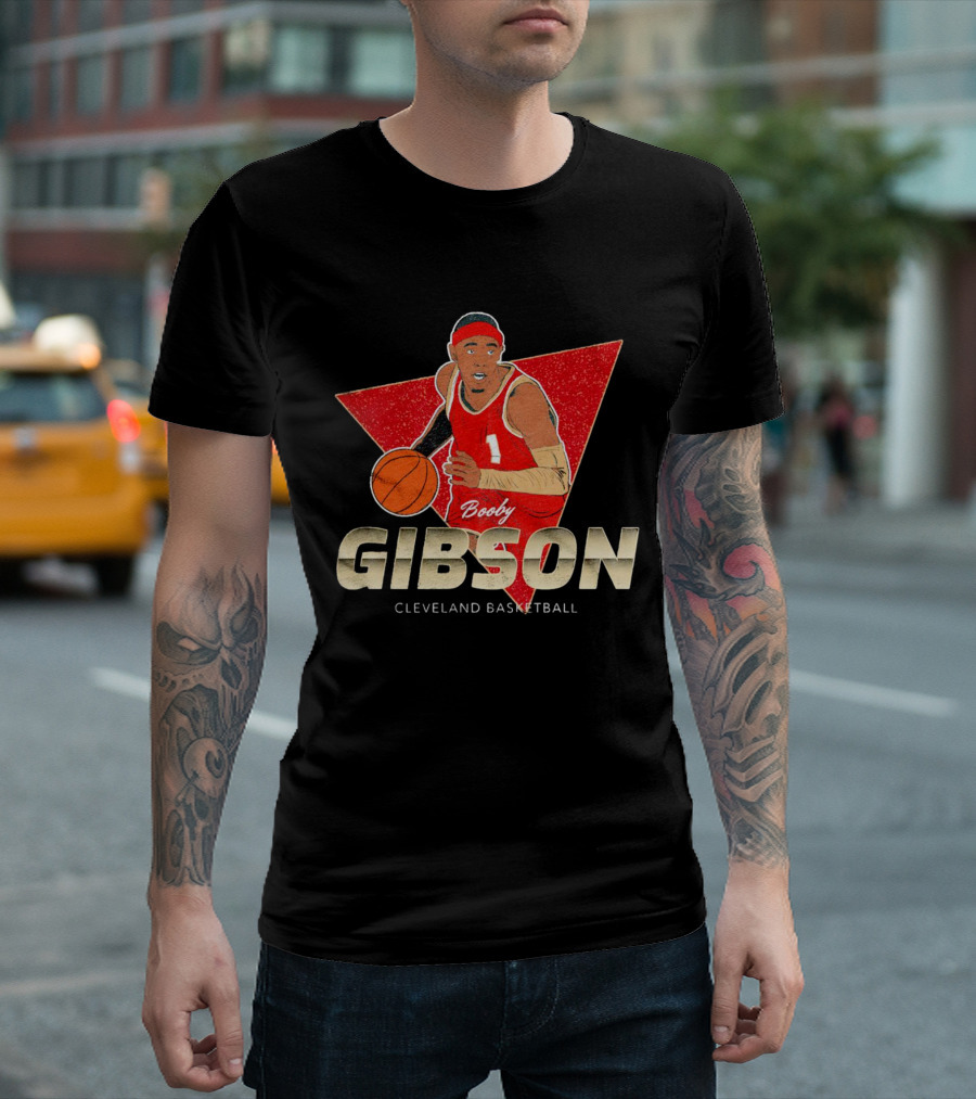 Booby Gibson Cleveland Basketball Player Number 1 T-Shirt