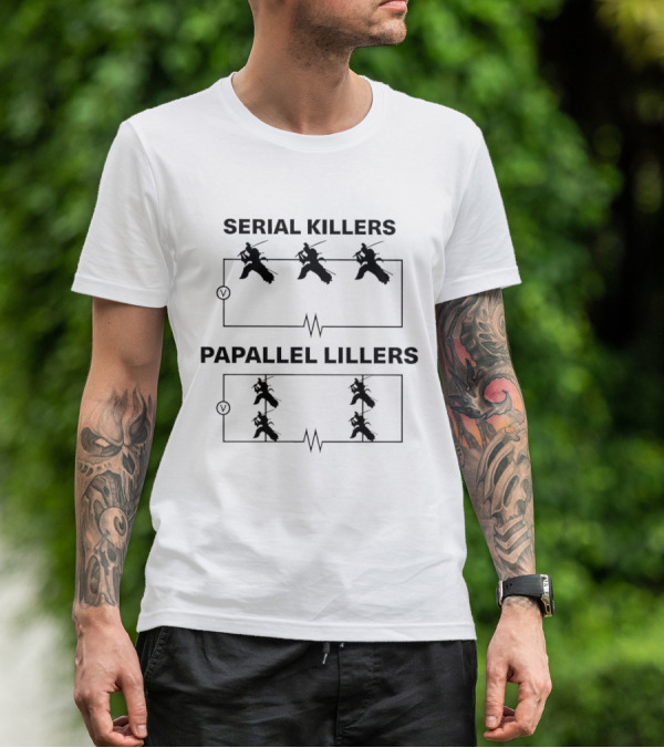 Serial Killers Papallel Lillers Samurai Circuit T-Shirt