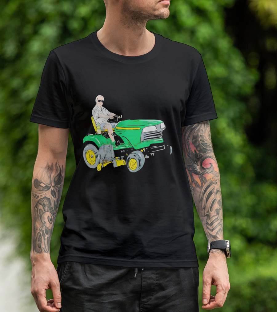 George Jones No Show Jones Riding Green Tractor T-Shirt