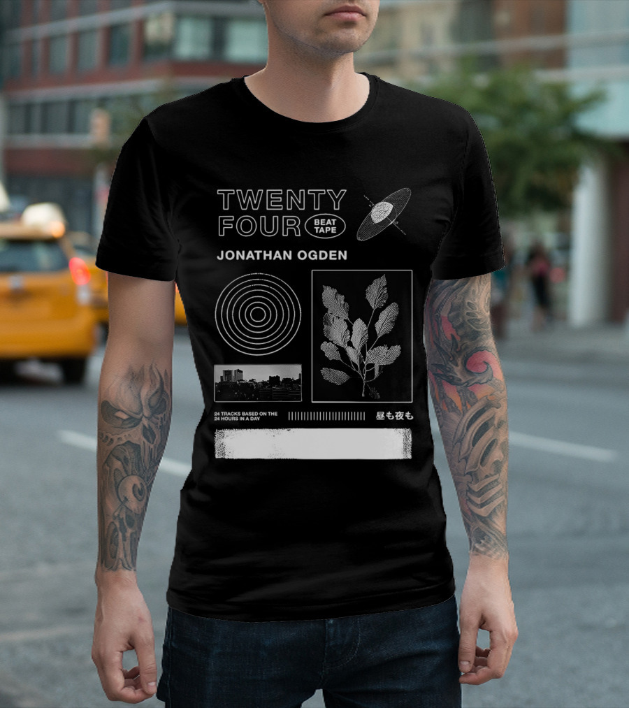 Twenty Four Beat Tape Jonathan Ogden 24 Tracks Based on the 24 Hours in a Day T-Shirt