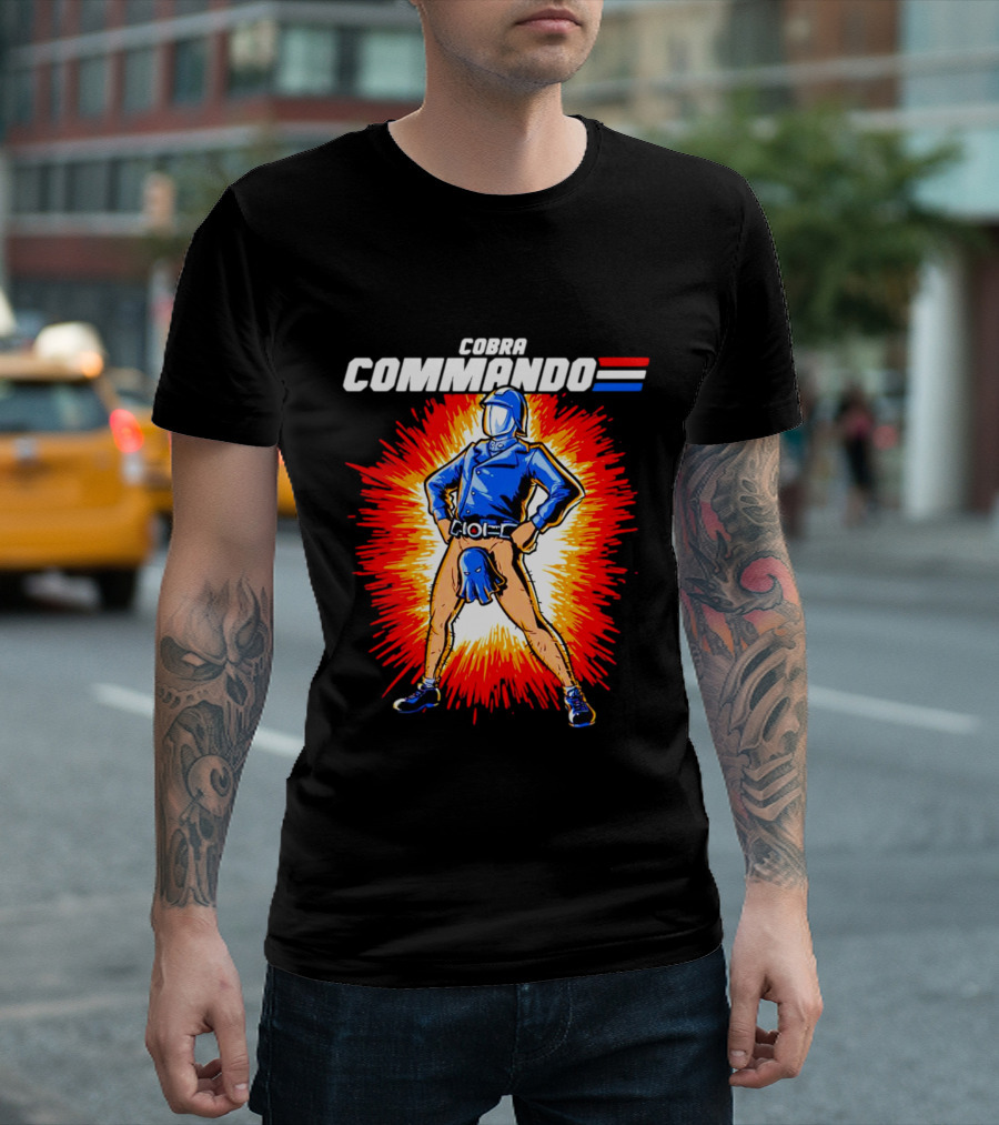Cobra Commando Retro Action Cartoon Burst Hero T-Shirt