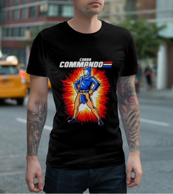 Cobra Commando Retro Action Cartoon Burst Hero T-Shirt