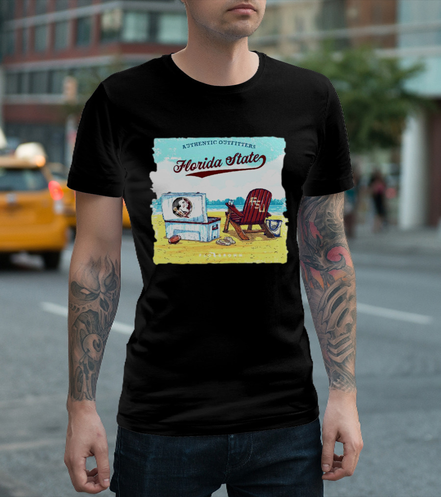 Florida State Seminoles Authentic Outfitters Lakeside Relaxation Scene T-Shirt