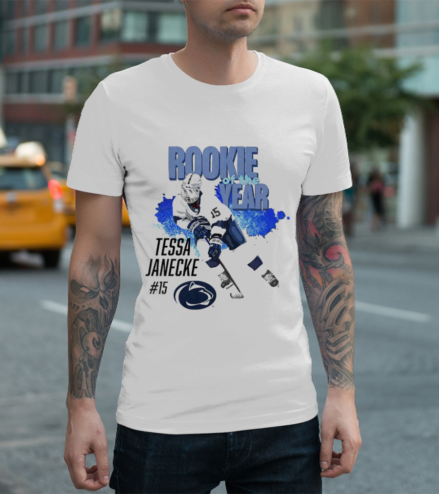 Tessa Janecke #15 Rookie Of The Year Hockey Player T-Shirt