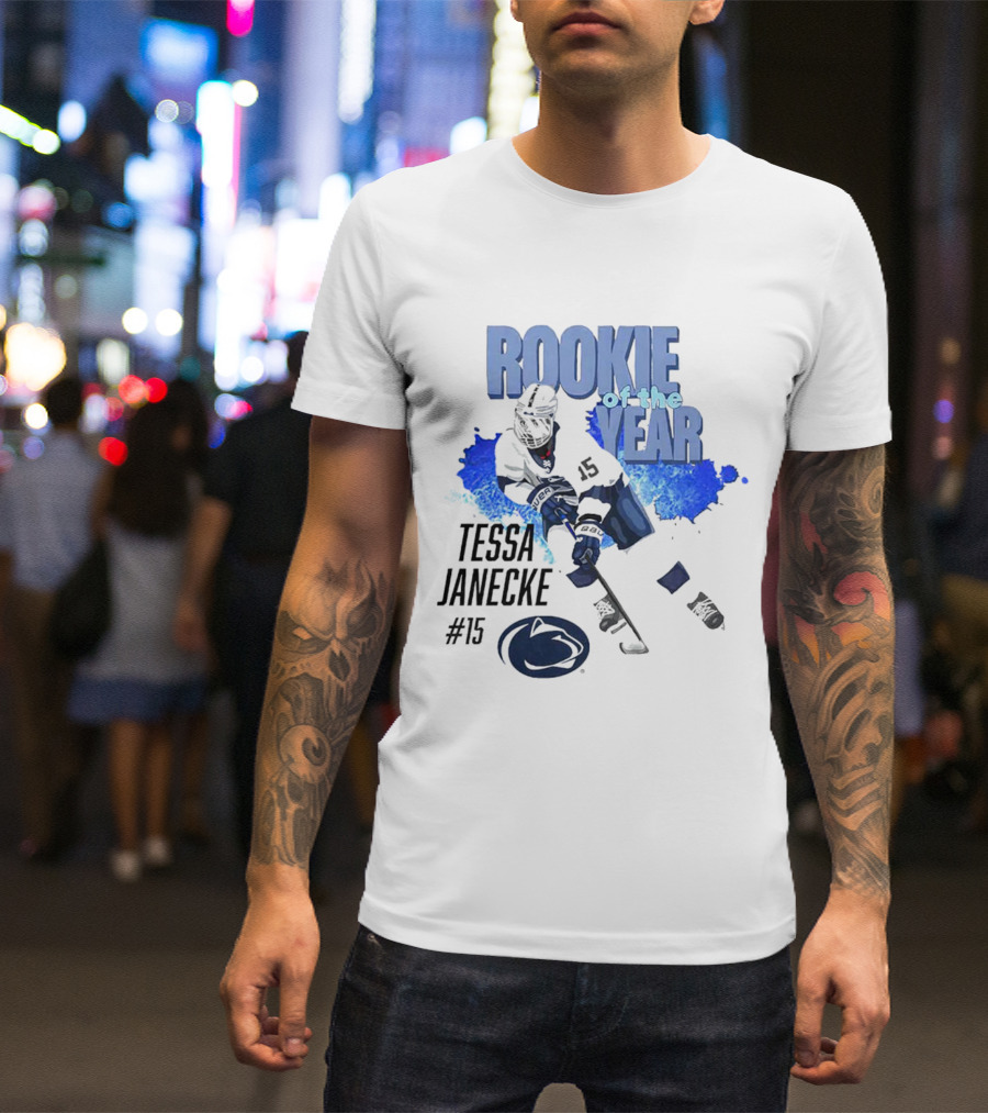 Tessa Janecke #15 Rookie Of The Year Hockey Player T-Shirt