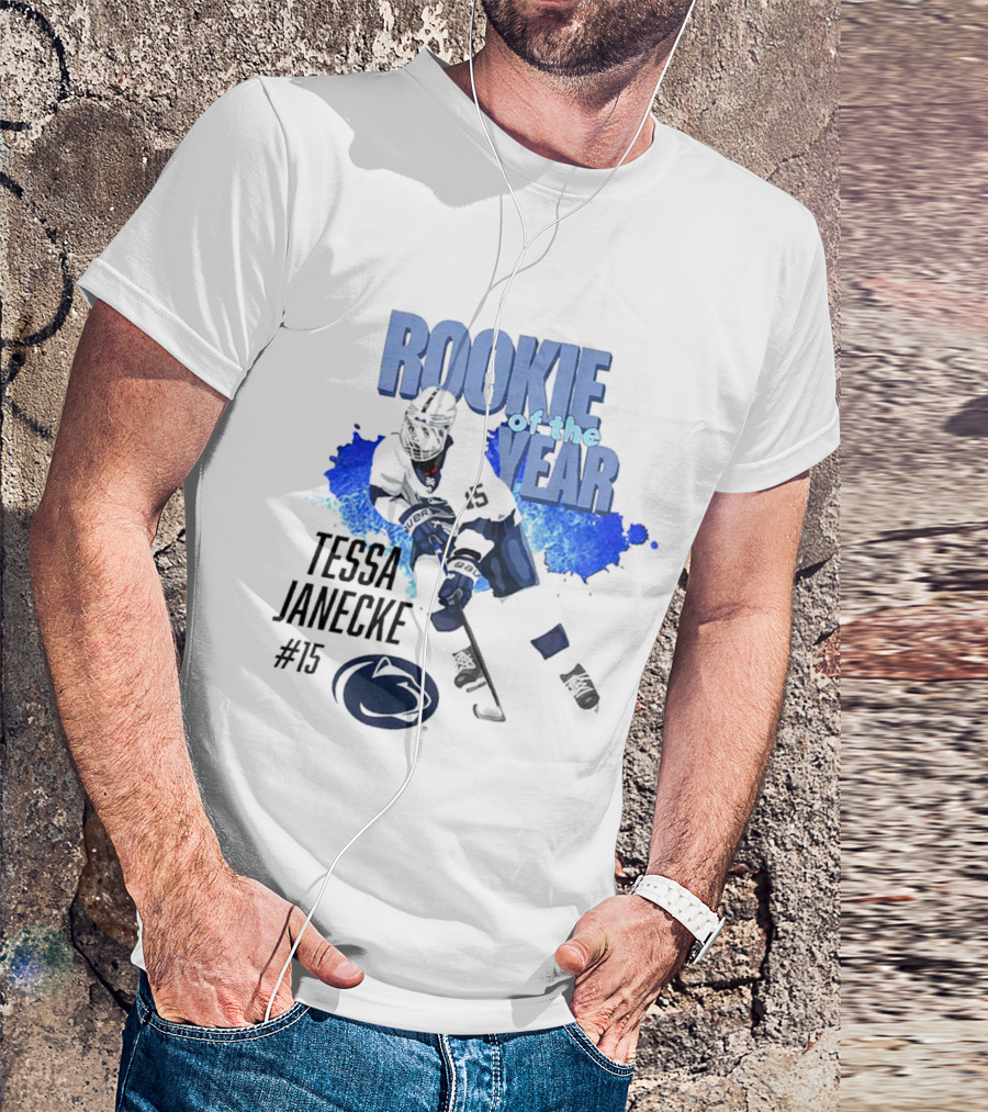 Tessa Janecke #15 Rookie Of The Year Hockey Player T-Shirt