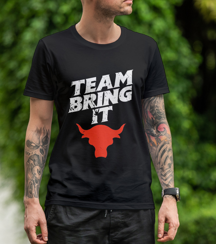 Team Bring It The Rock Bull T-Shirt