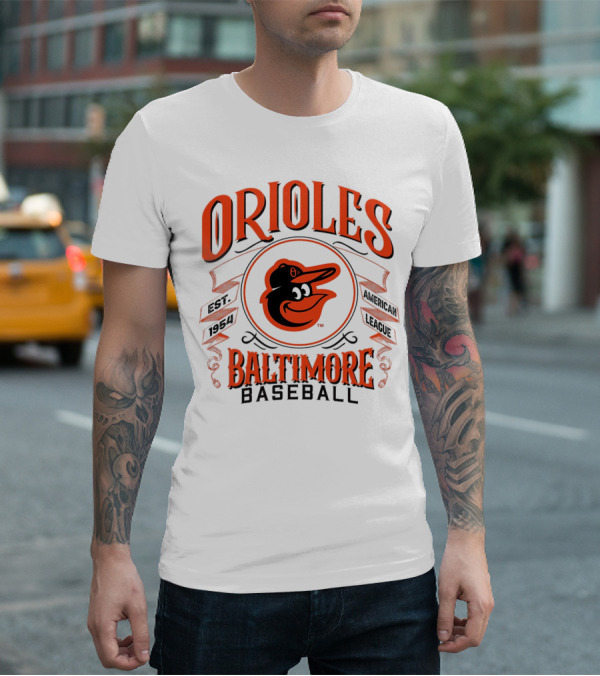 Orioles Baltimore Baseball American League Est 1954 T-Shirt