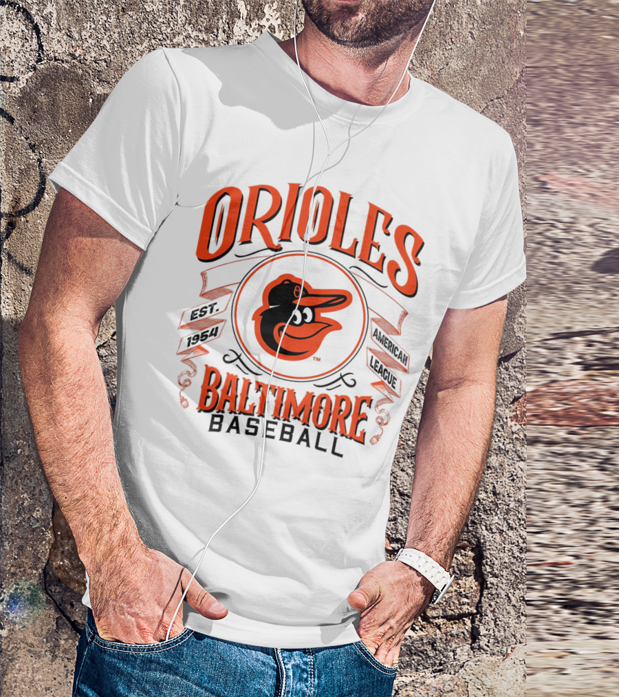 Orioles Baltimore Baseball American League Est 1954 T-Shirt