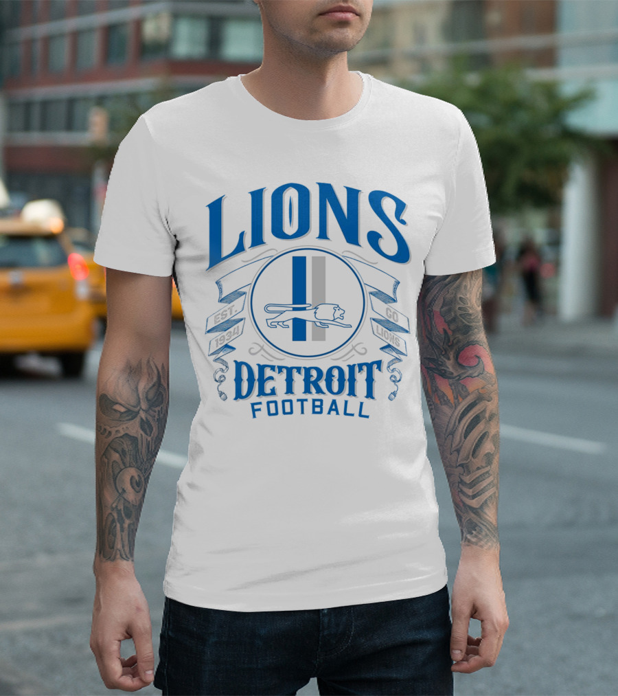 Detroit Lions Football Go Lions Est 1934 T-Shirt