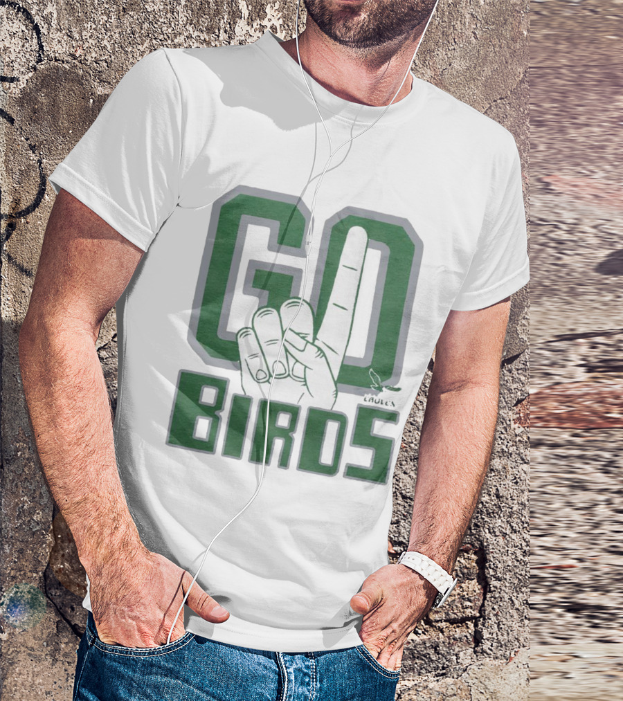 Philadelphia Eagles Go Birds Finger Gesture T-Shirt