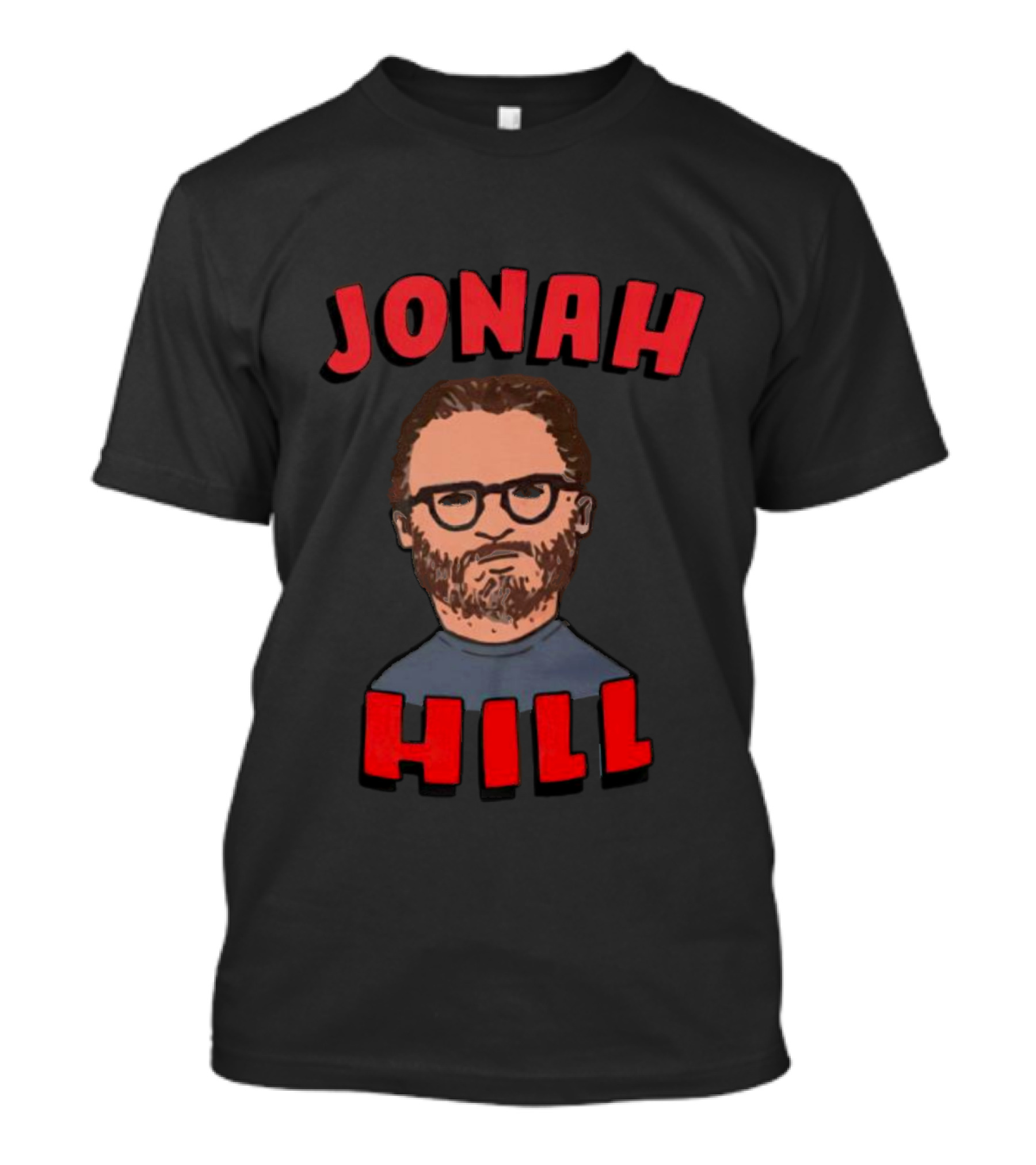 Jonah Hill Illustrated Portrait In T-Shirt