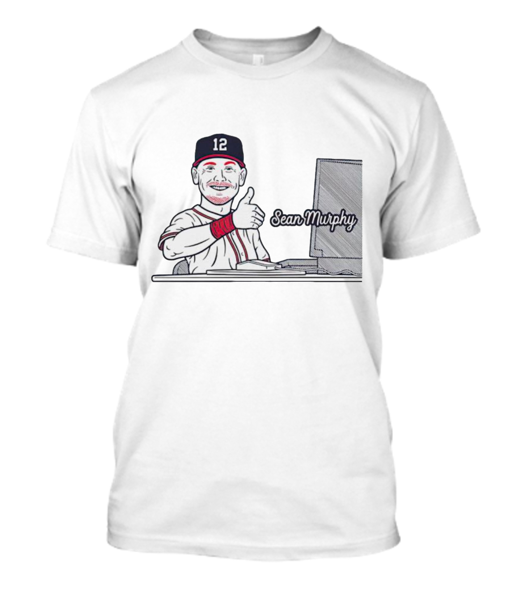 Sean Murphy Thumbs Up Baseball Player Number 12 T-Shirt