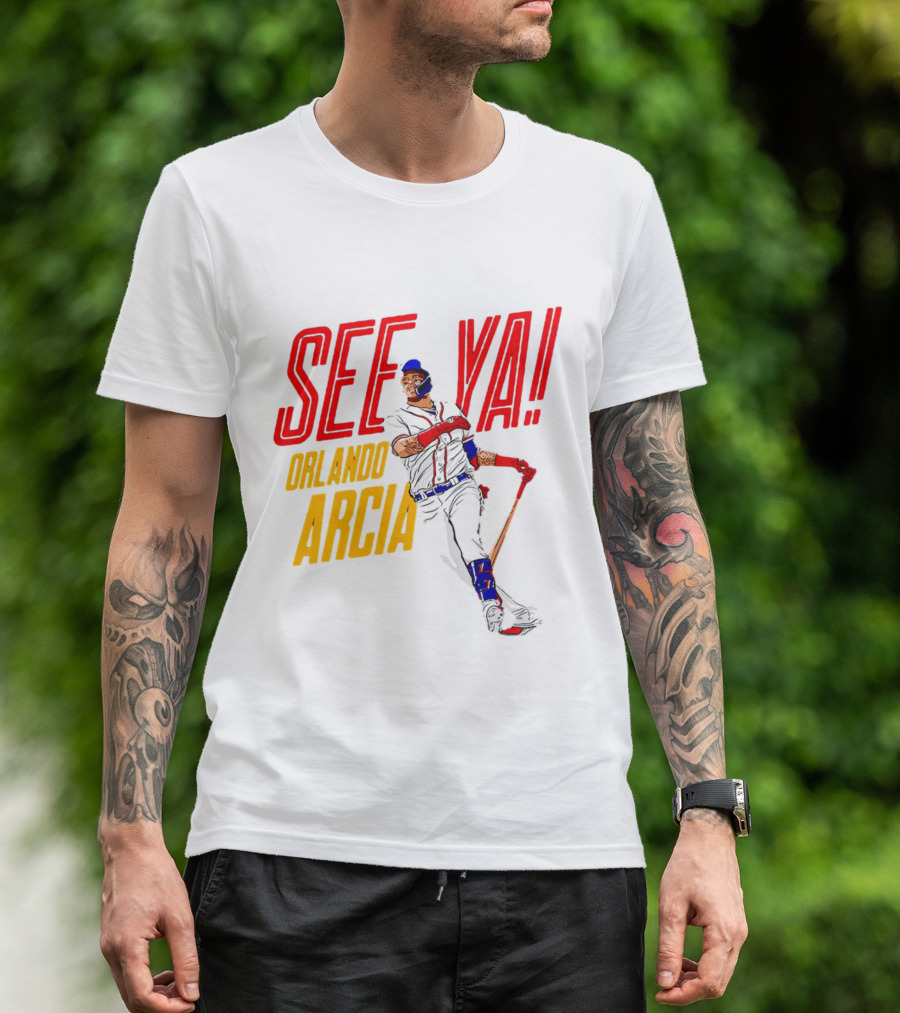 Orlando Arcia See Ya Atlanta Braves MLBPA T-Shirt