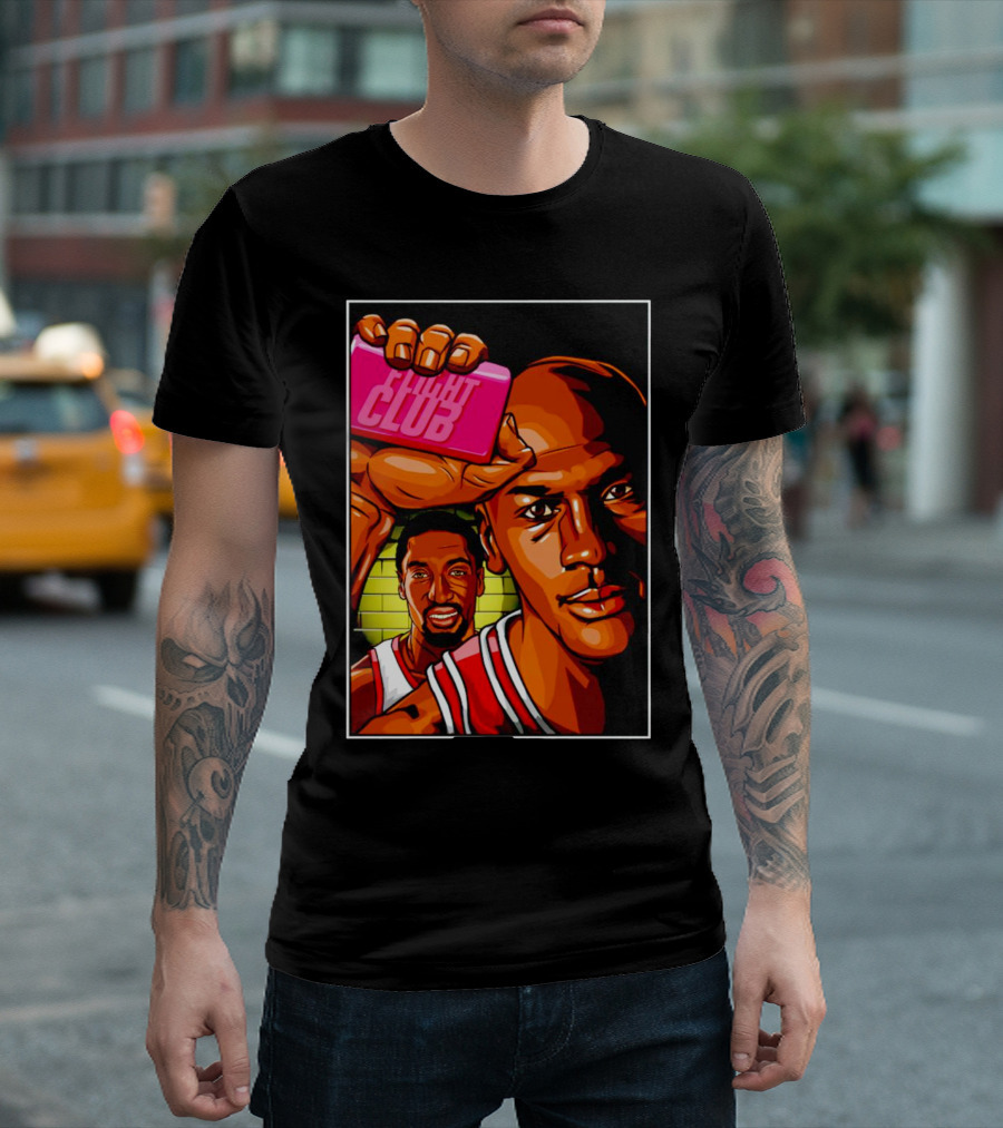 Flight Club Kobe Bryant Michael Jordan Basketball Legends T-Shirt