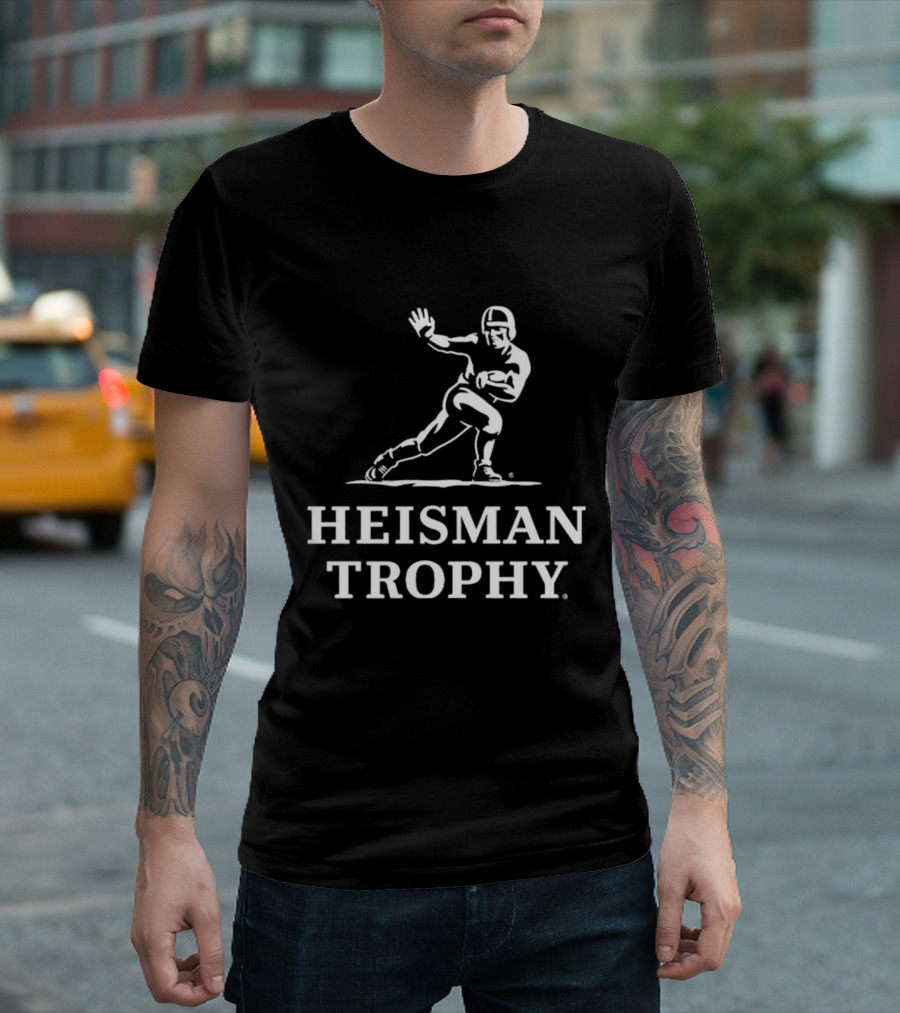 Heisman Trophy Football Player Logo Athletic Award T-Shirt