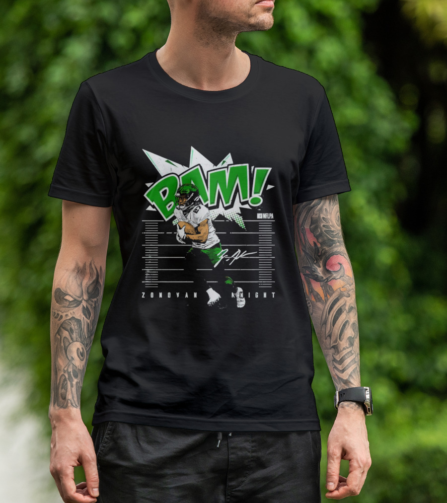 BAM Zonovan Knight New York NFLPA Signature T-Shirt