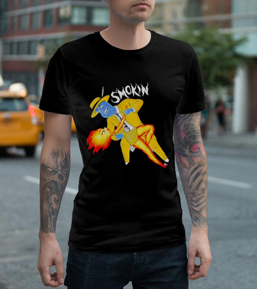 Smokin Ember Lumen Dancing with Lake Ripple in Yellow Suit T-Shirt