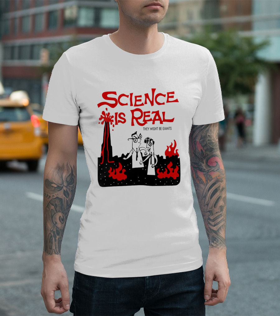Science Is Real They Might Be Giants Lava Cartoon T-Shirt