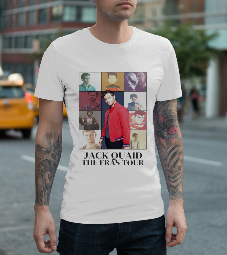 Jack Quaid The Eras Tour Collage With Characters And Styles T-Shirt