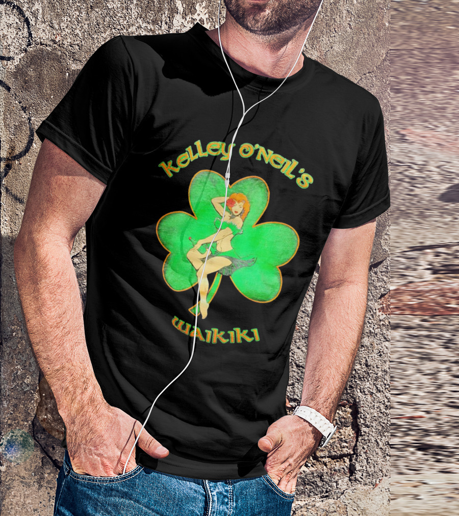 Kelley O'Neil's Waikiki Shamrock Pin-Up Girl T-Shirt