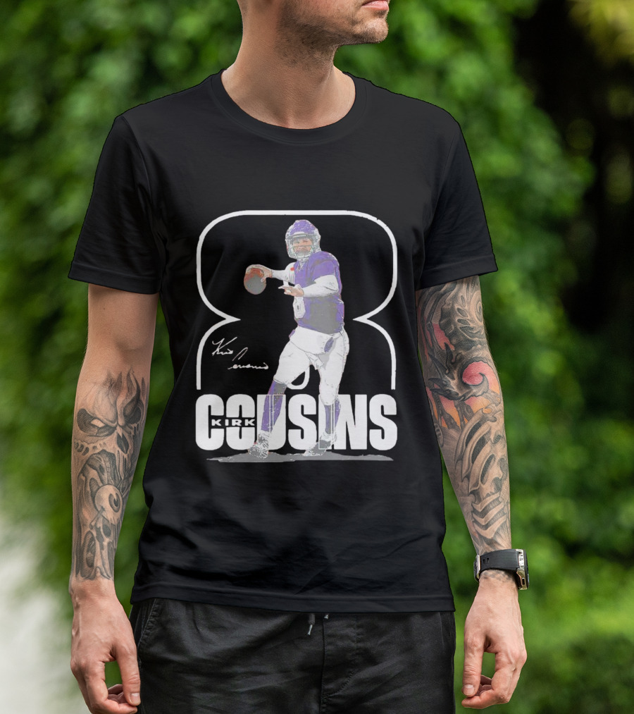 Kirk Cousins Number 8 Signature Football Quarterback T-Shirt