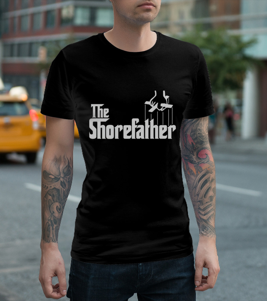 The Shorefather Mike Sorrentino Parody Text with Puppet Strings Iconic Reference T-Shirt