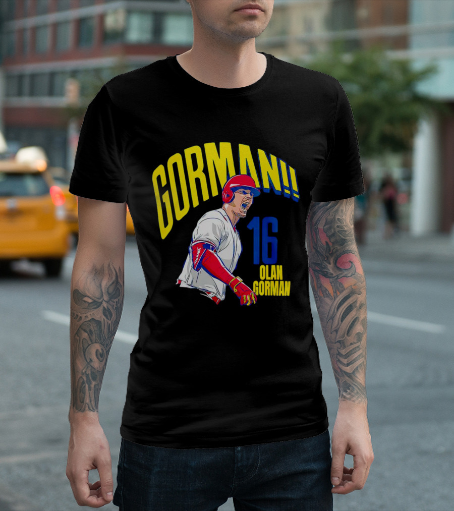 Gorman 16 Nolan Gorman St. Louis Cardinals MLBPA T-Shirt