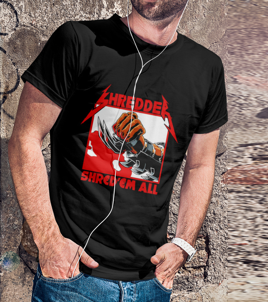 Shredder Shred ‘Em All Metal Fist T-Shirt
